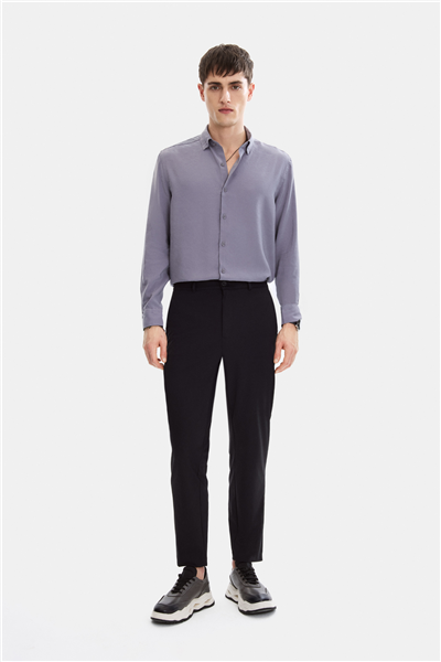 Siyah Comfort Fit Jogger Pantolon