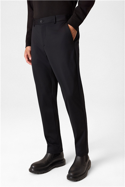 Siyah Comfort Fit Jogger Pantolon