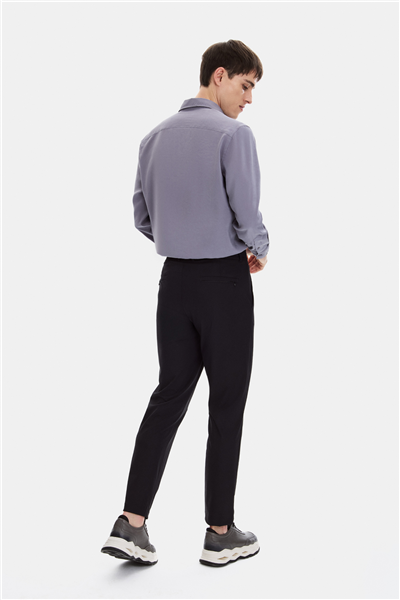 Siyah Comfort Fit Jogger Pantolon