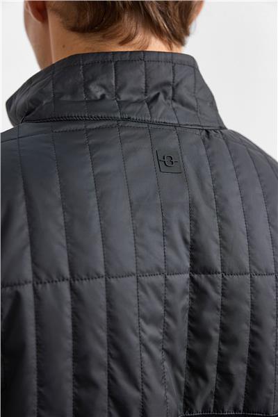 Siyah Regular Fit Dik Yaka Fermuarlı Sweatshirt