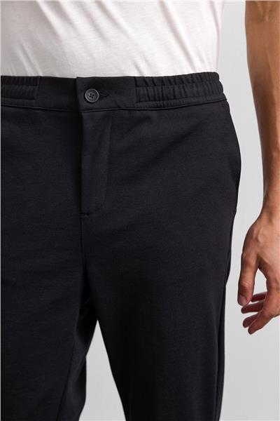 Siyah Regular Fit Örme Pike Jogger Pantolon
