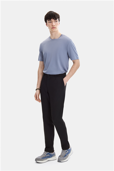 Siyah Slim Fit Pike Jogger Pantolon