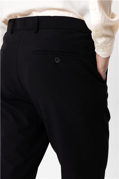 Siyah Slim Fit Yan Cep Casual Pantolon