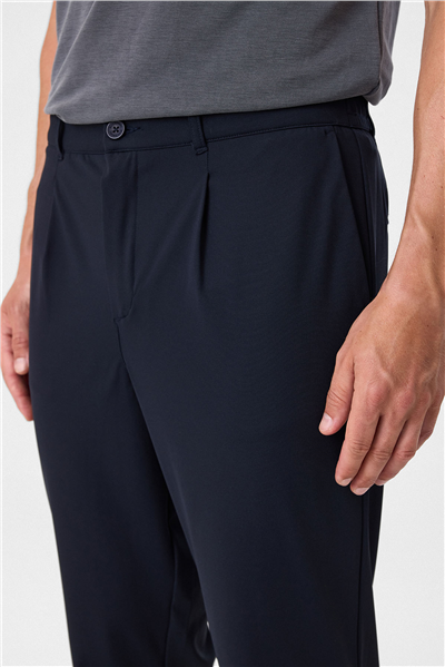 Lacivert Slim Fit Örme Jogger Pantolon