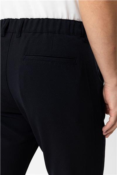 Lacivert Smart Fit Beli Lastikli Yan Cep Casual Pantolon