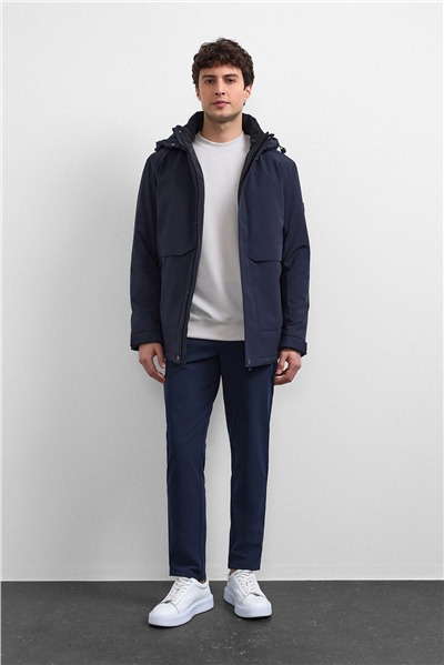 Lacivert Smart Fit Mont