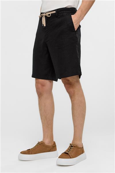 Siyah Regular Fit Şort