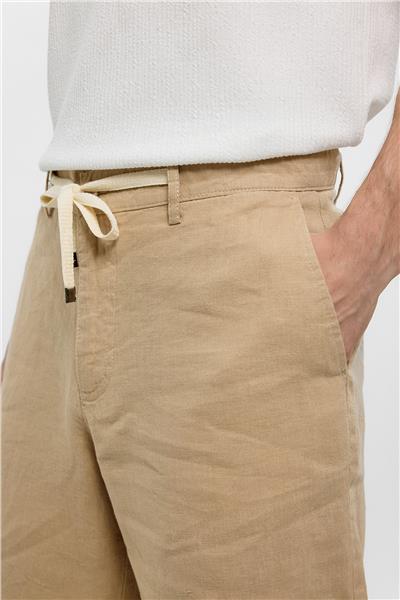 Bej Regular Fit Şort