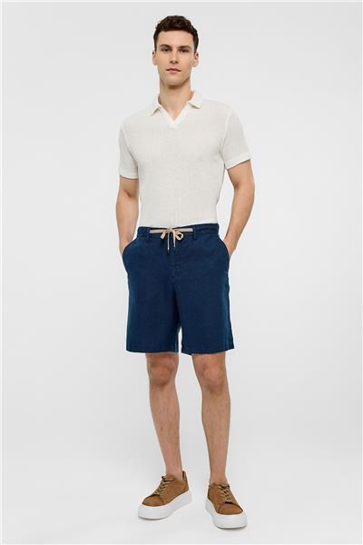 Lacivert Regular Fit Şort