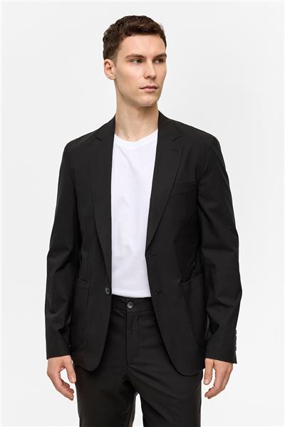 Siyah Slim Fit Mono Yaka Takım Elbise