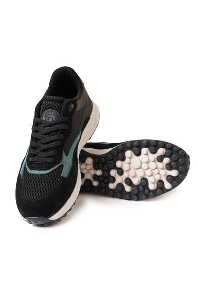 Termo Taban Haki Siyah Mavi Sneaker Ayakkabı