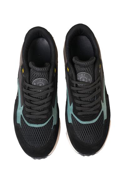 Termo Taban Haki Siyah Mavi Sneaker Ayakkabı