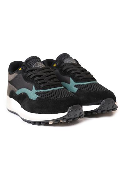 Termo Taban Haki Siyah Mavi Sneaker Ayakkabı