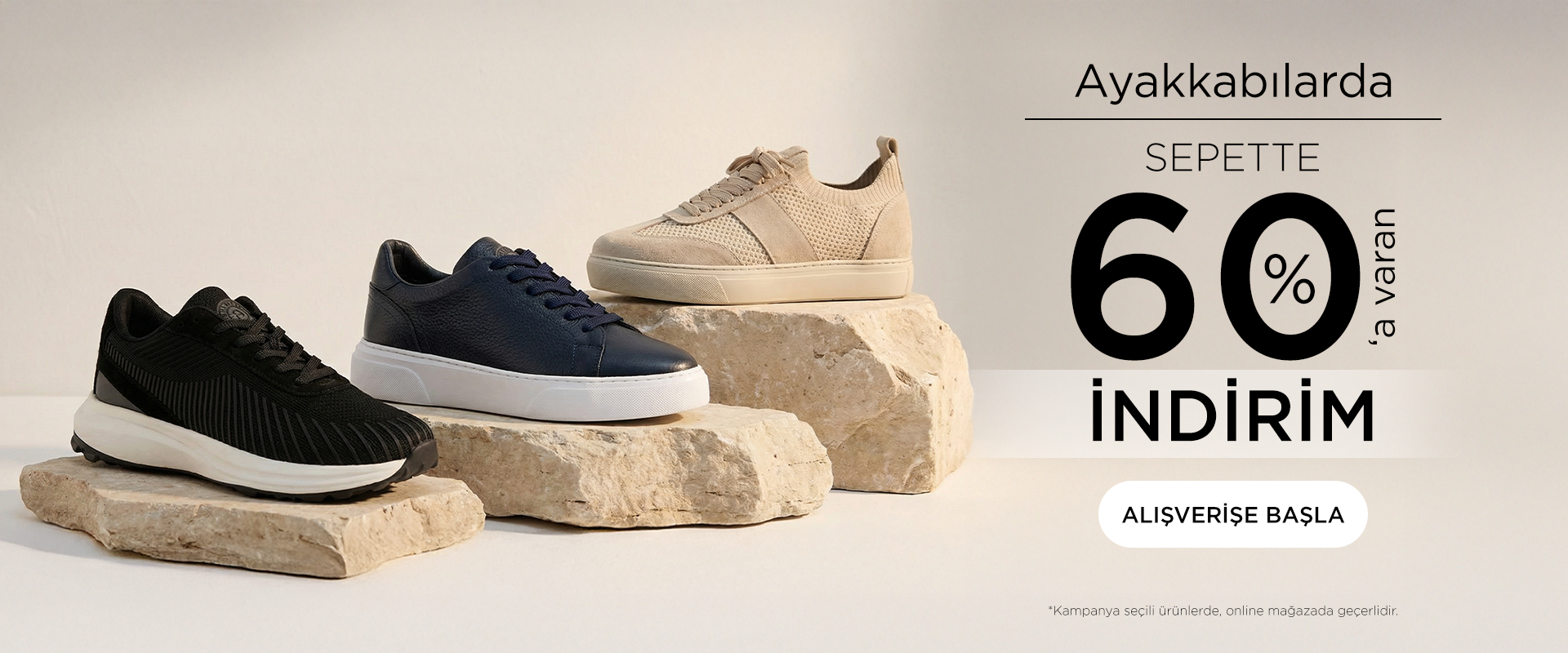 Ayakkabılarda Sepette %50 İndirim