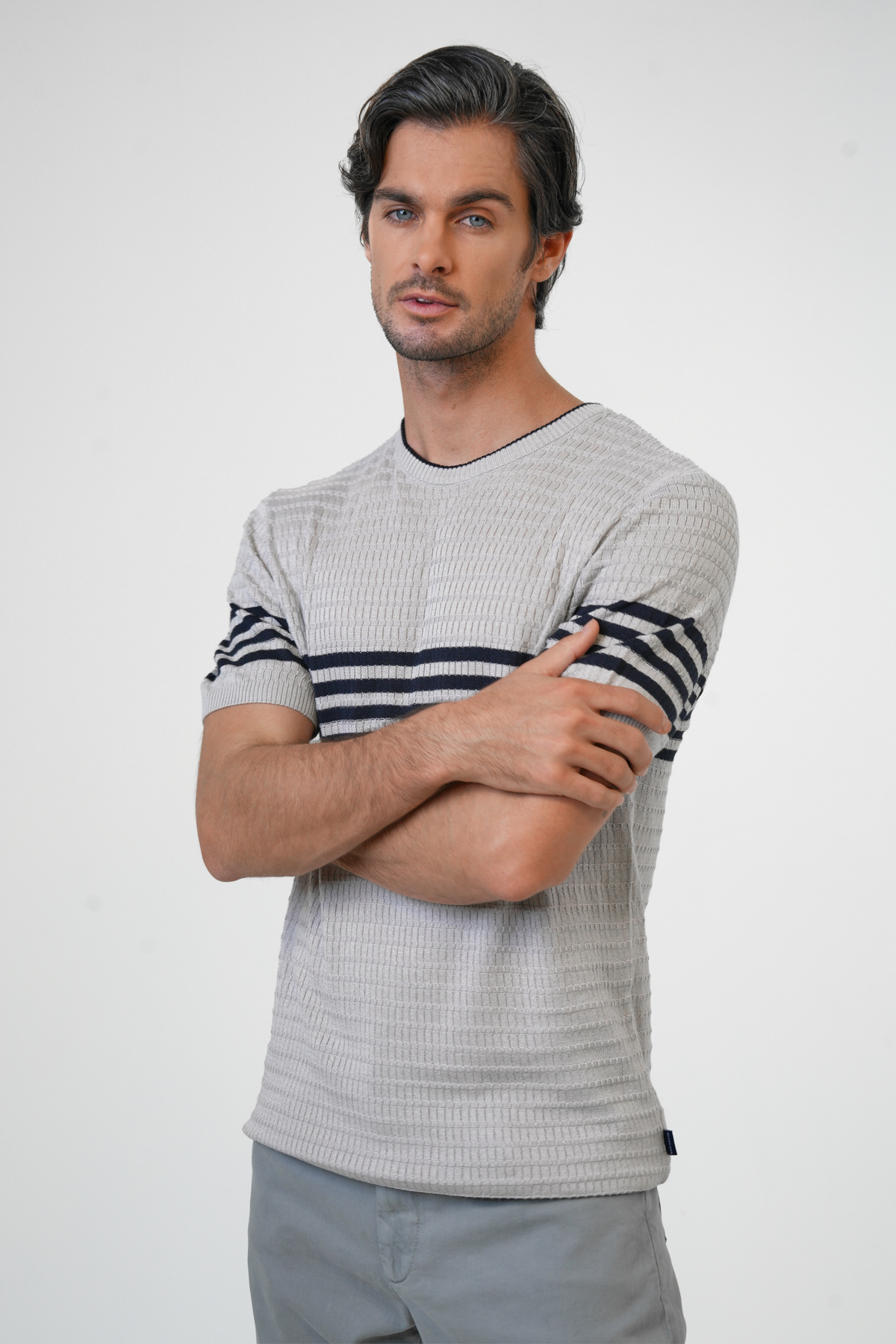 BİSİKLET YAKA KISA KOL TRİKO