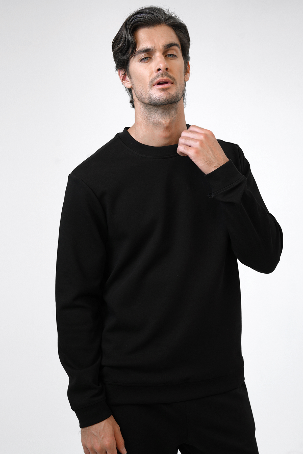 BİSİKLET YAKA ÖRME SWEAT