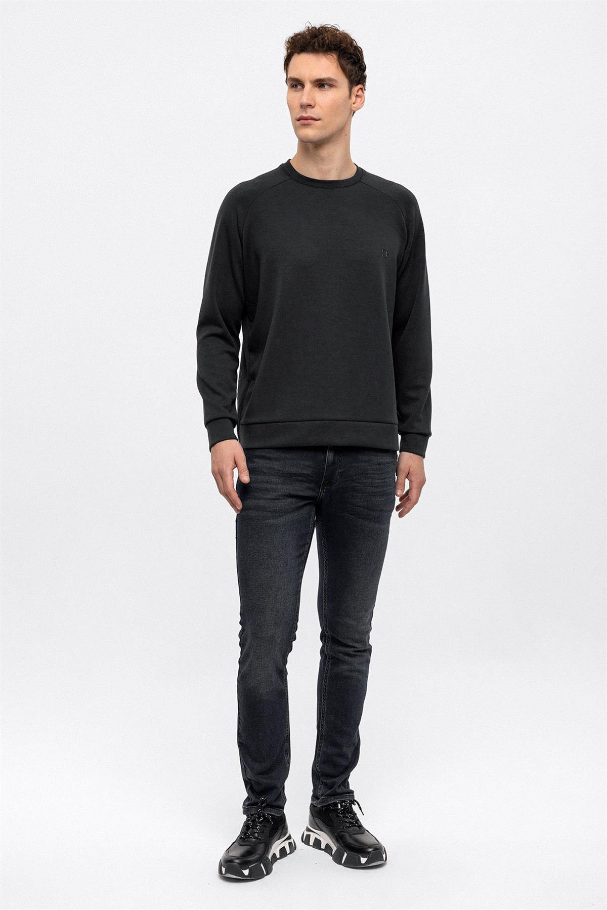 BİSİKLET YAKA REGLAN KOL SWEAT