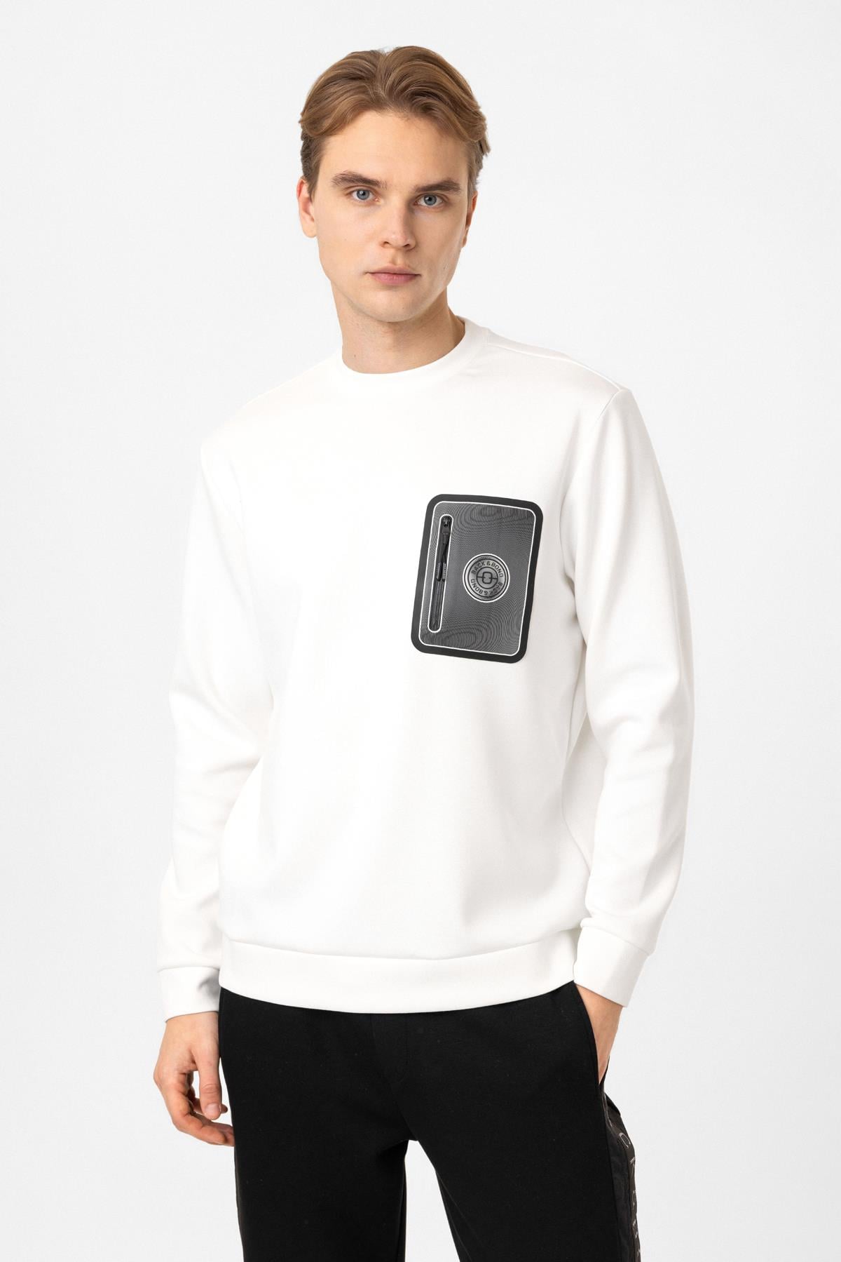 Bisiklet Yaka Regular Fit Sweatshirt