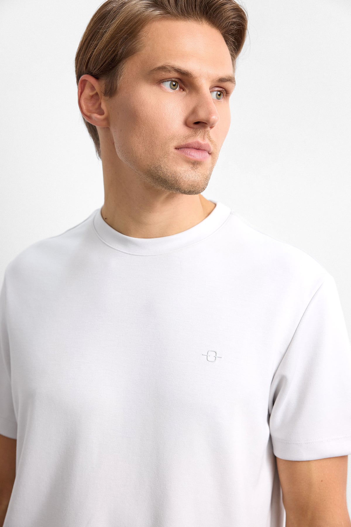 Gri Regular Fit Basıc Tişört