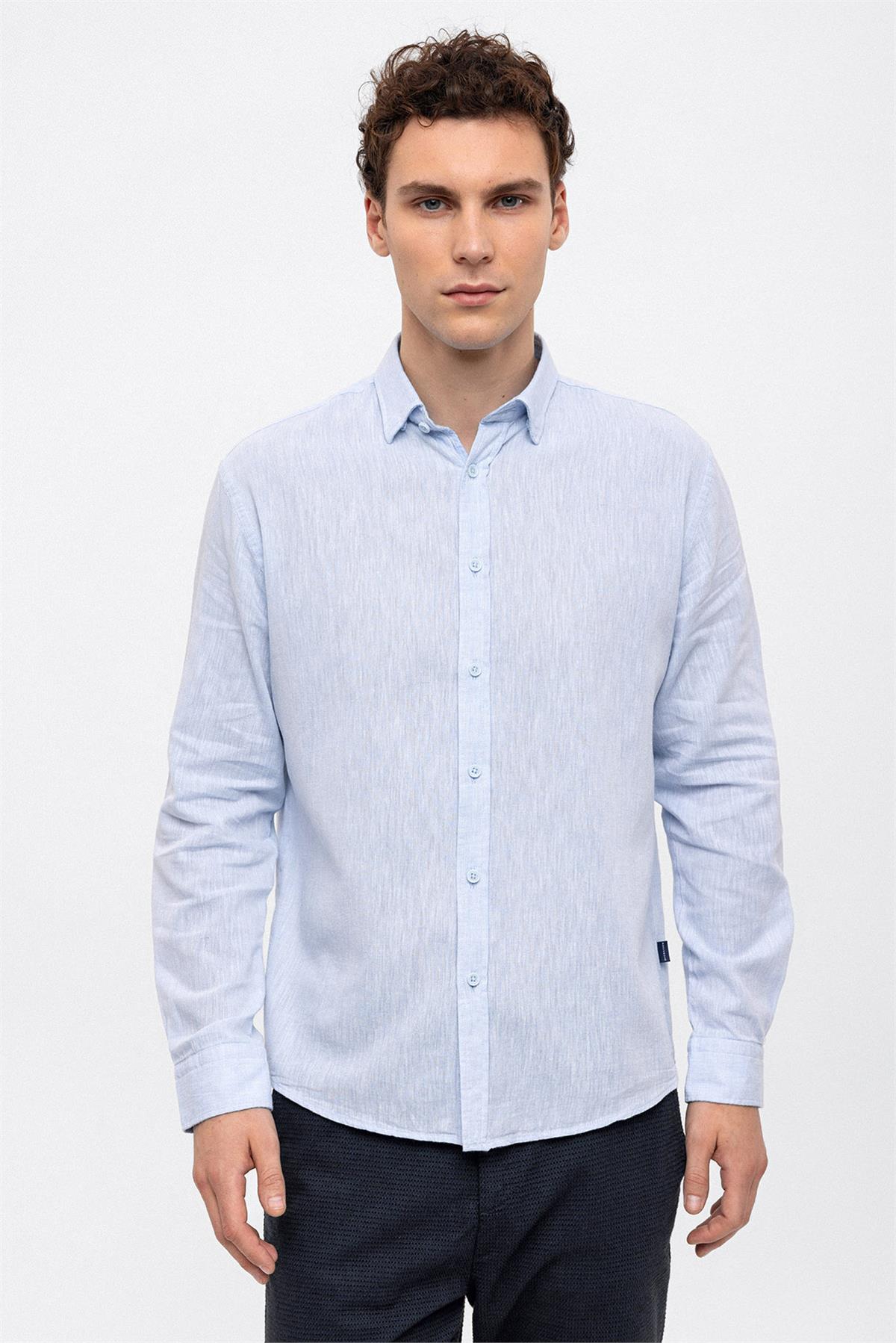 NORMAL YAKA DOKUMA GÖMLEK