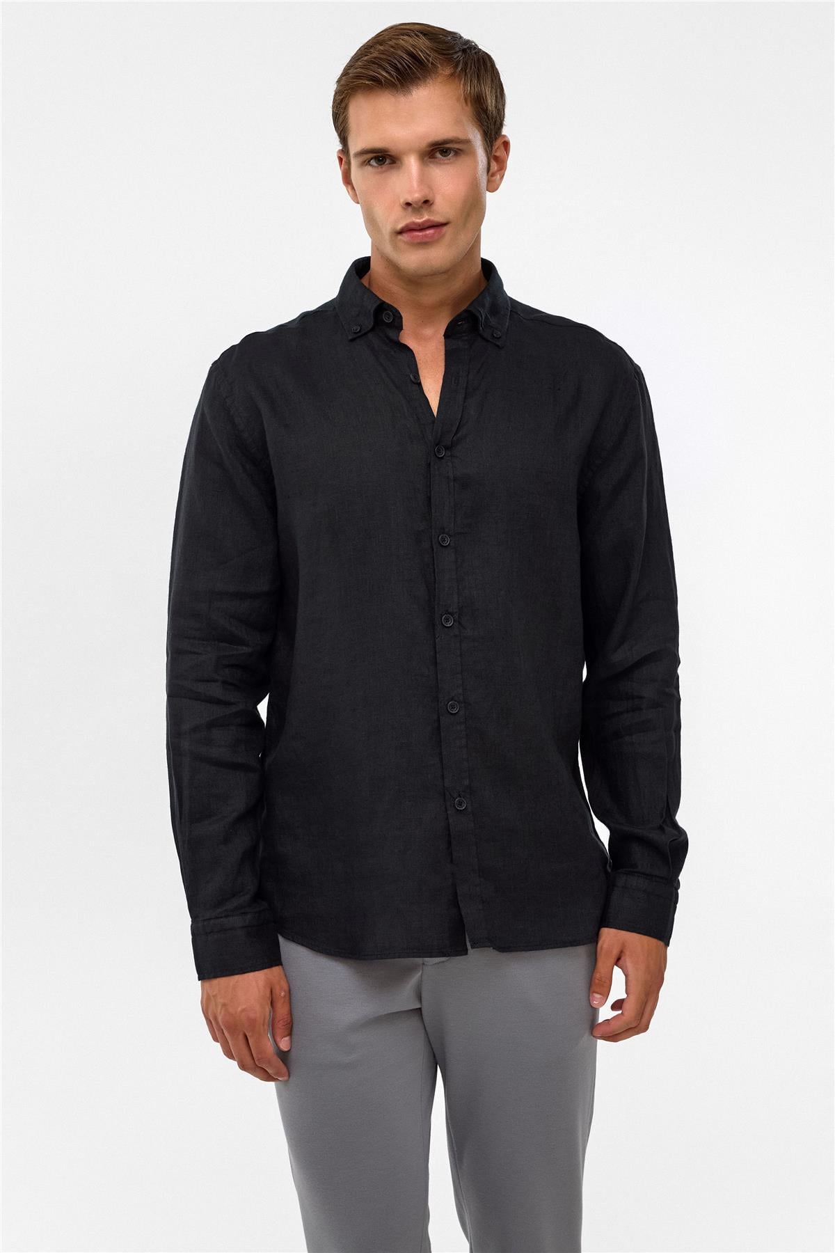 NORMAL YAKA DOKUMA GÖMLEK