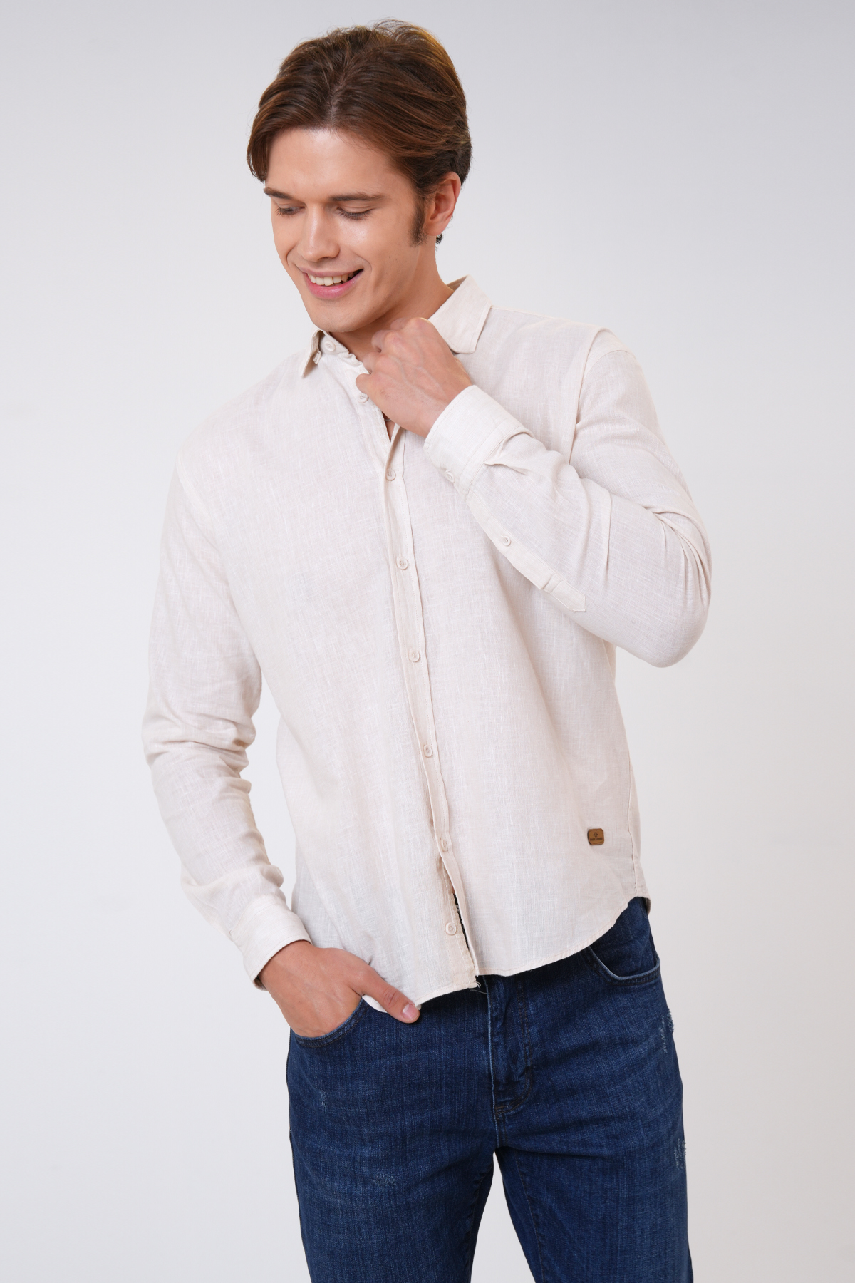 NORMAL YAKA DOKUMA GÖMLEK