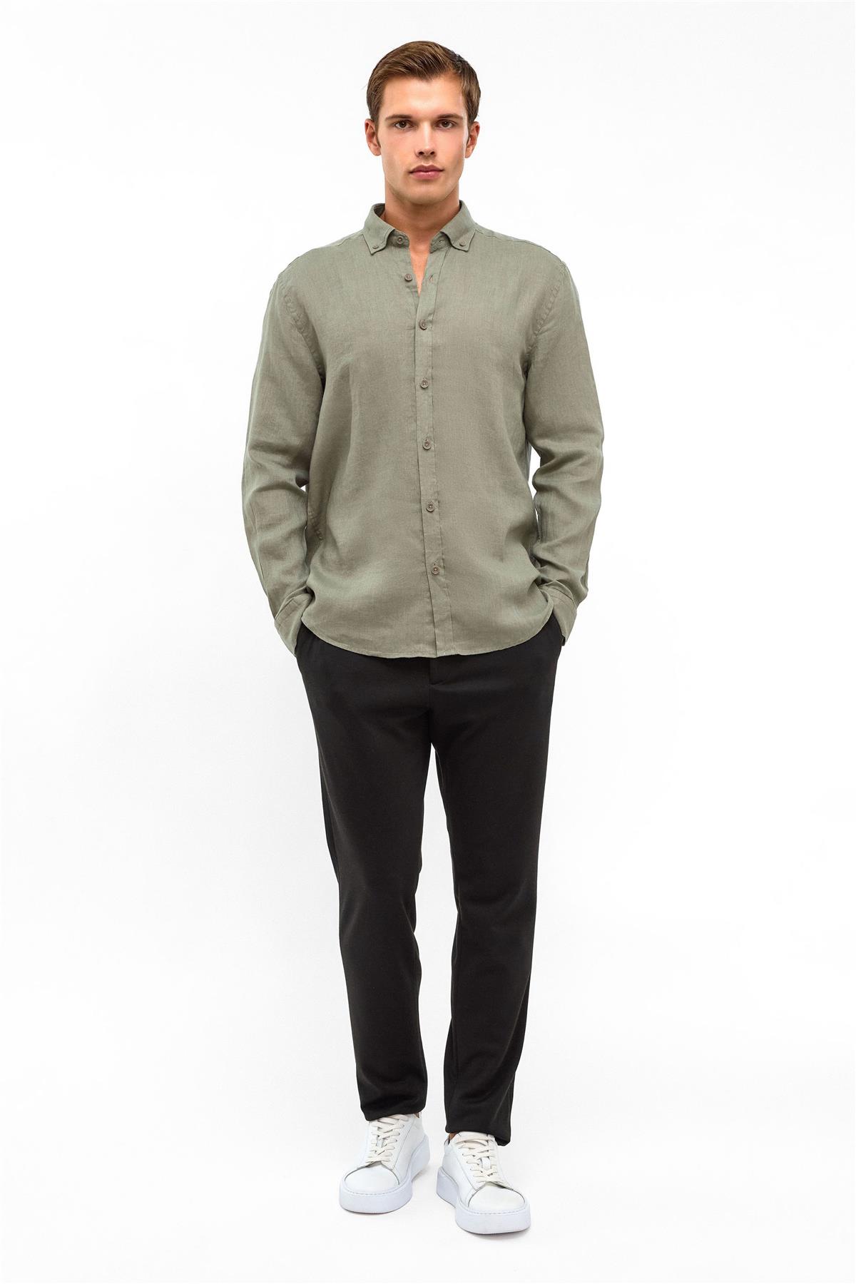 NORMAL YAKA DOKUMA GÖMLEK