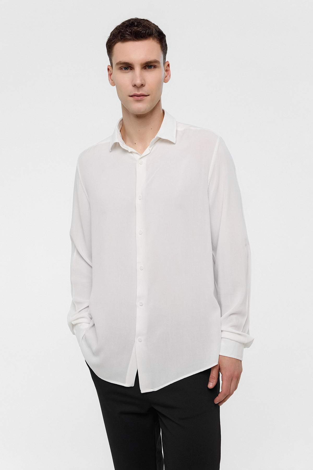 NORMAL YAKA DOKUMA GÖMLEK