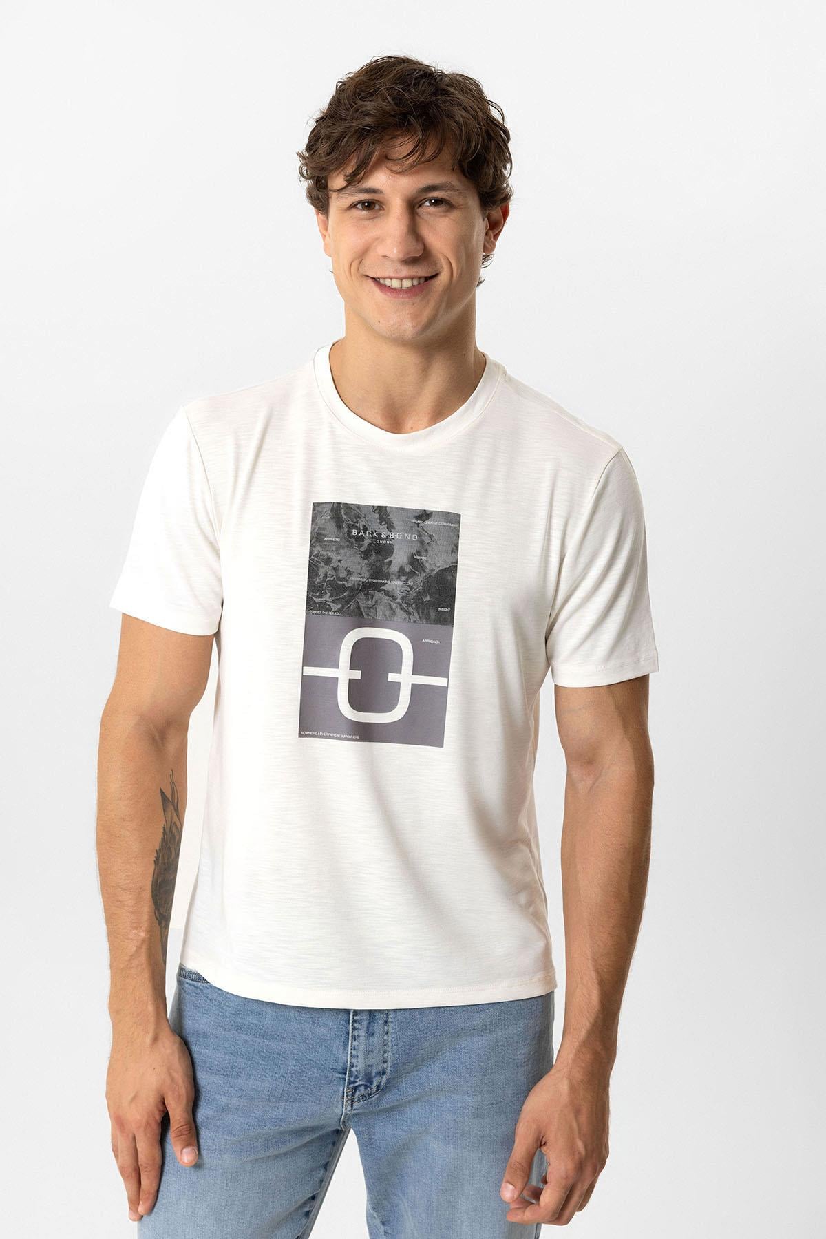ÖRME TSHIRT BASKILI