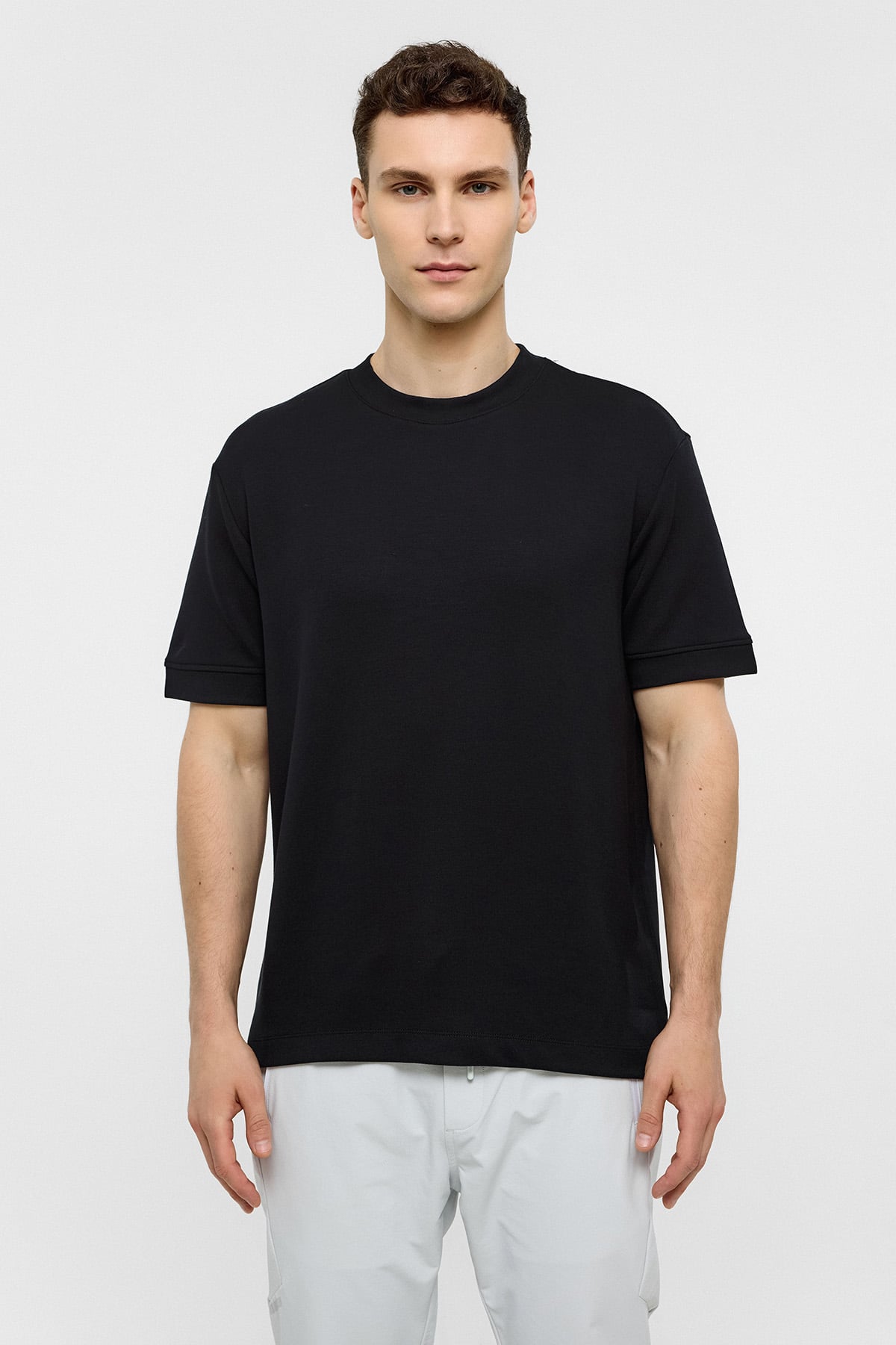 REGULAR FIT BİSİKLET YAKA BASIC TSHIRT