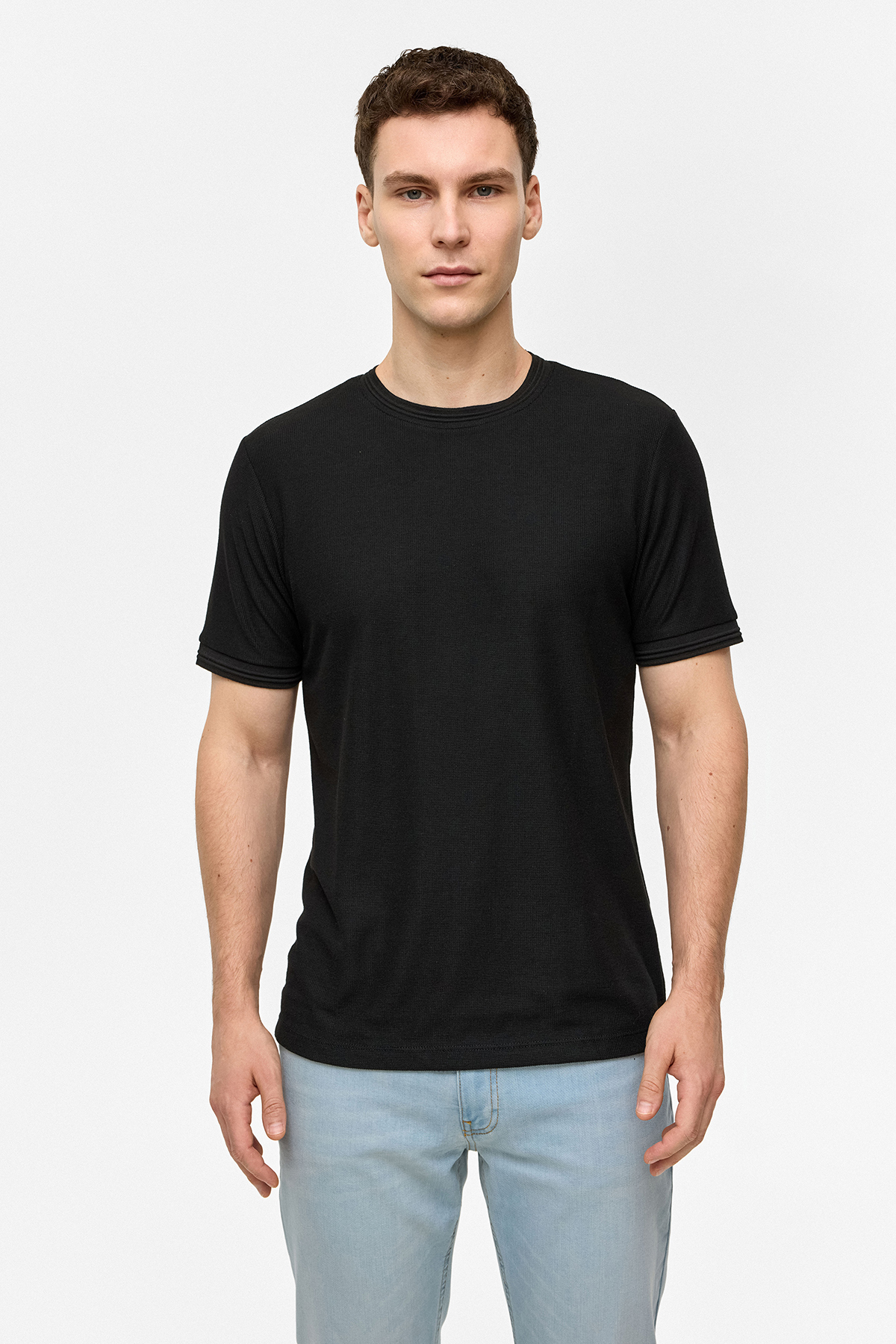 REGULAR FIT BİSİKLET YAKA KISA KOL TSHIRT