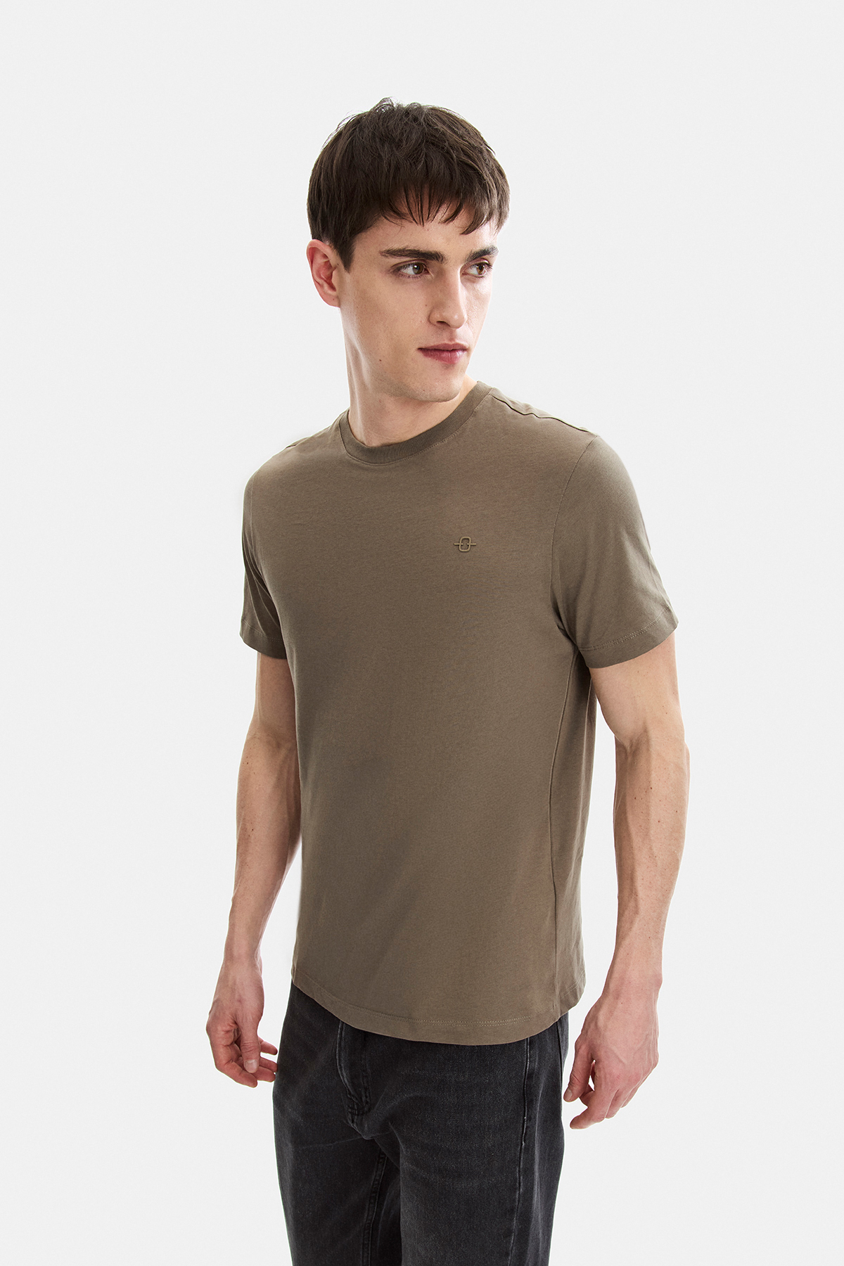 REGULAR FIT BİSİKLET YAKA TSHIRT