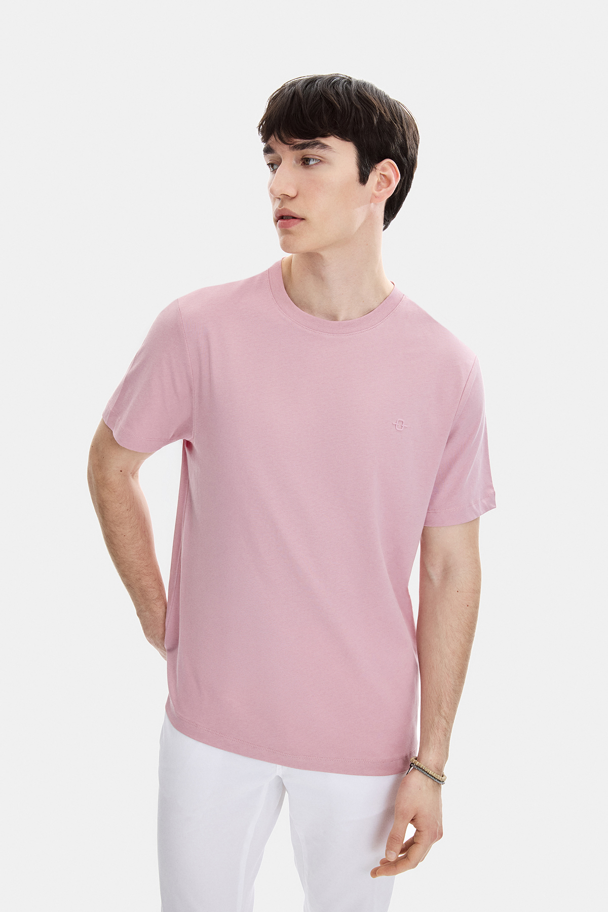 REGULAR FIT BİSİKLET YAKA TSHIRT