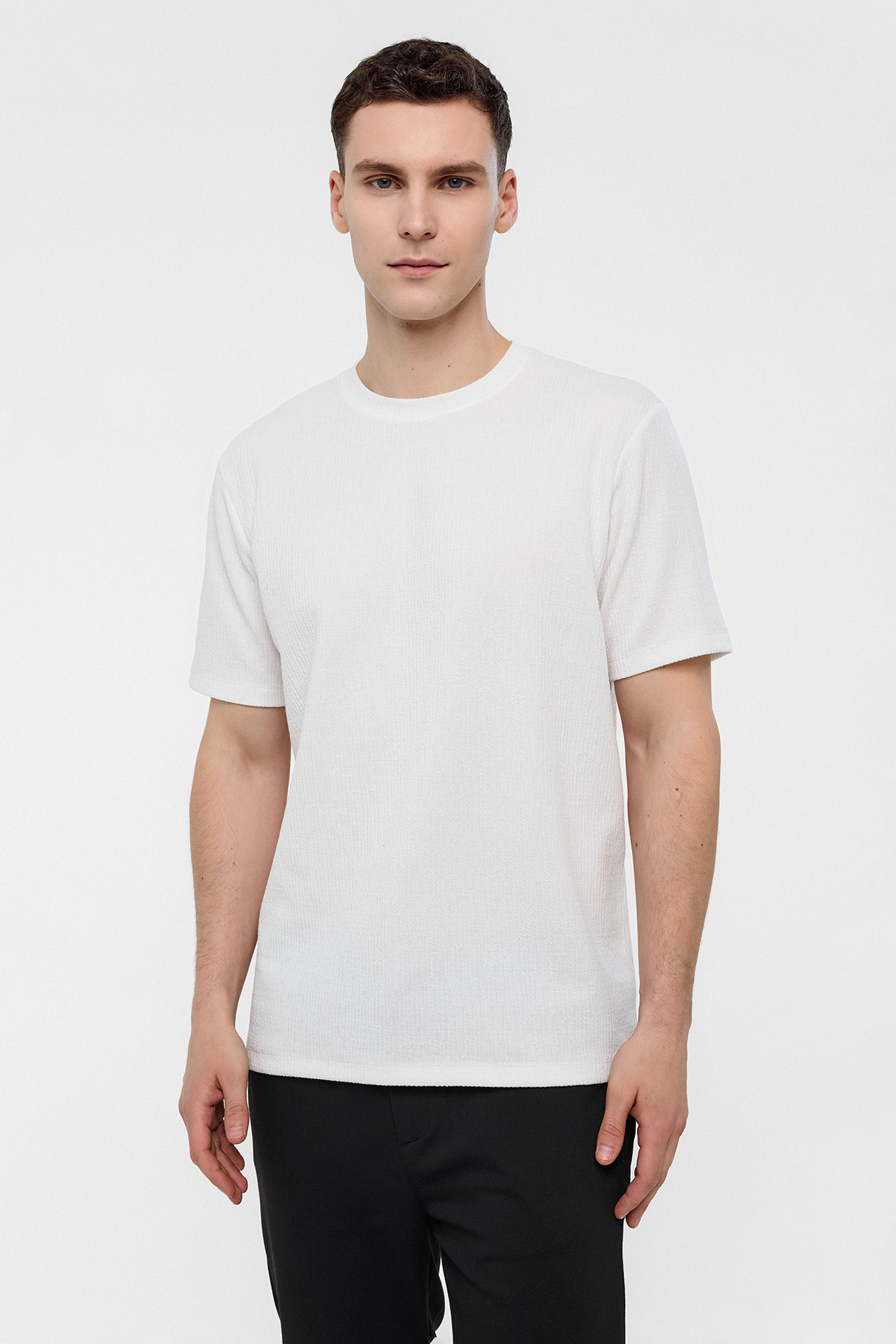REGULAR FIT BİSİKLET YAKA TSHIRT