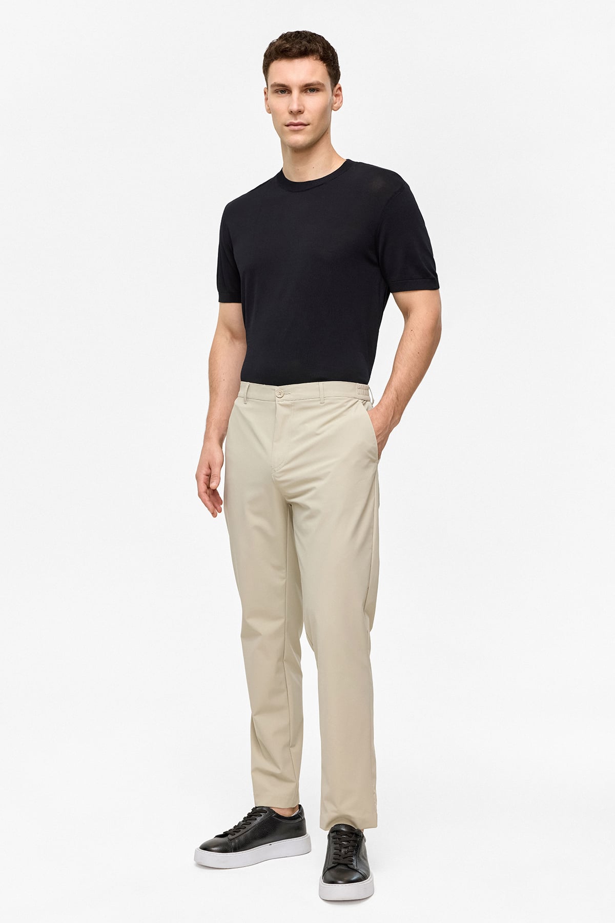 REGULAR FIT DOKUMA PANTOLON