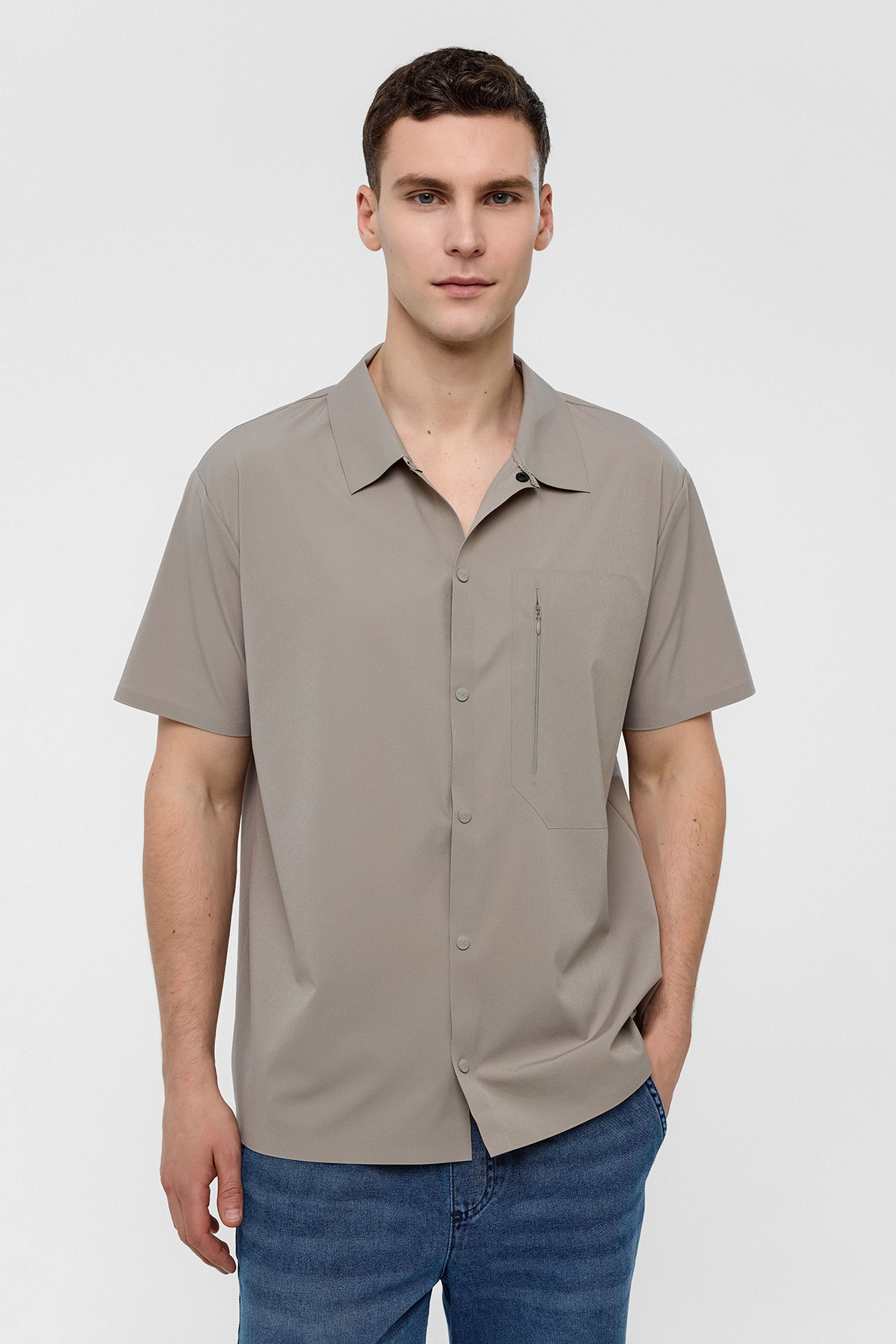 REGULAR FIT KISA KOL GÖMLEK