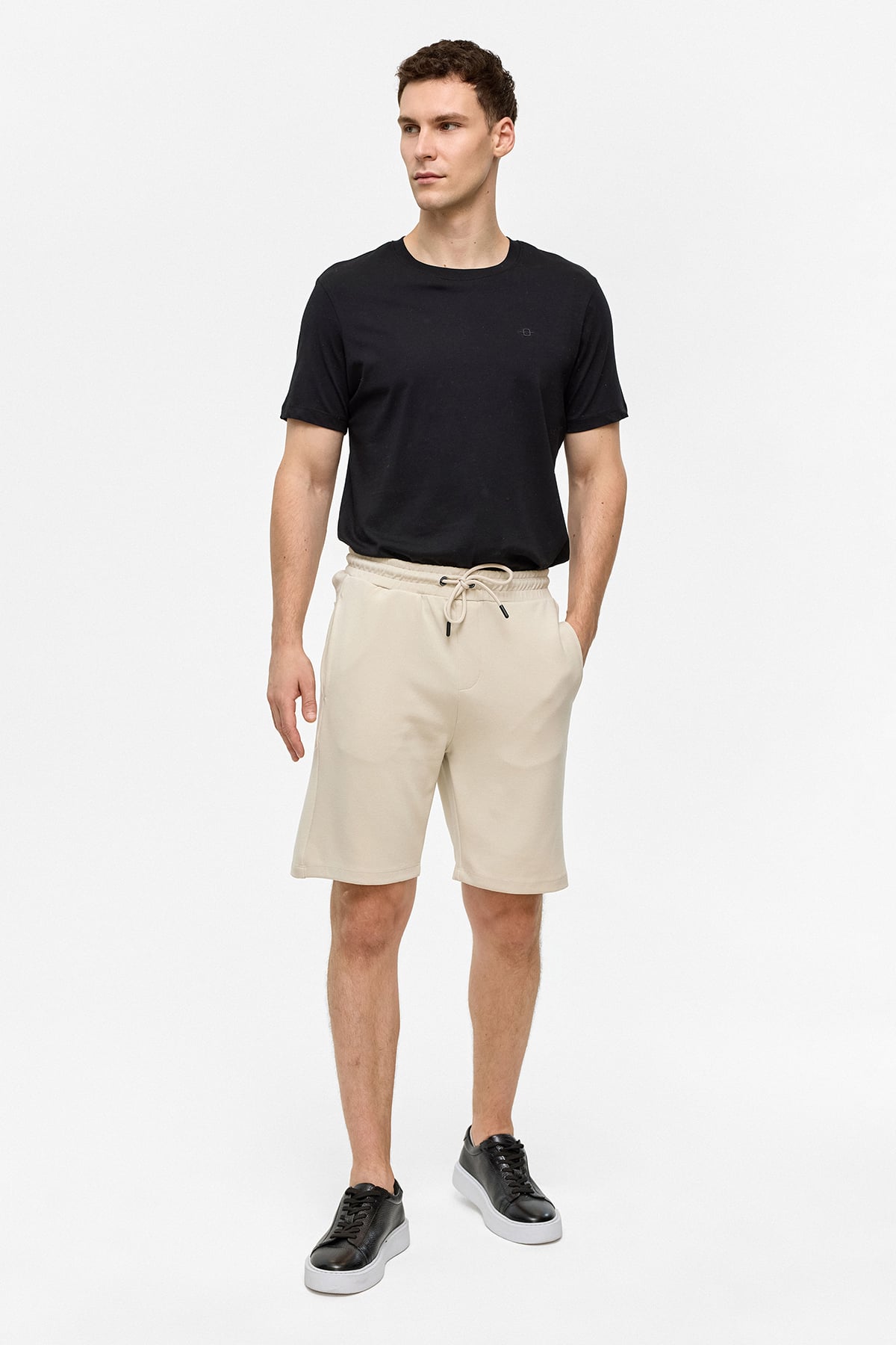 REGULAR FIT ÖRME ŞORT