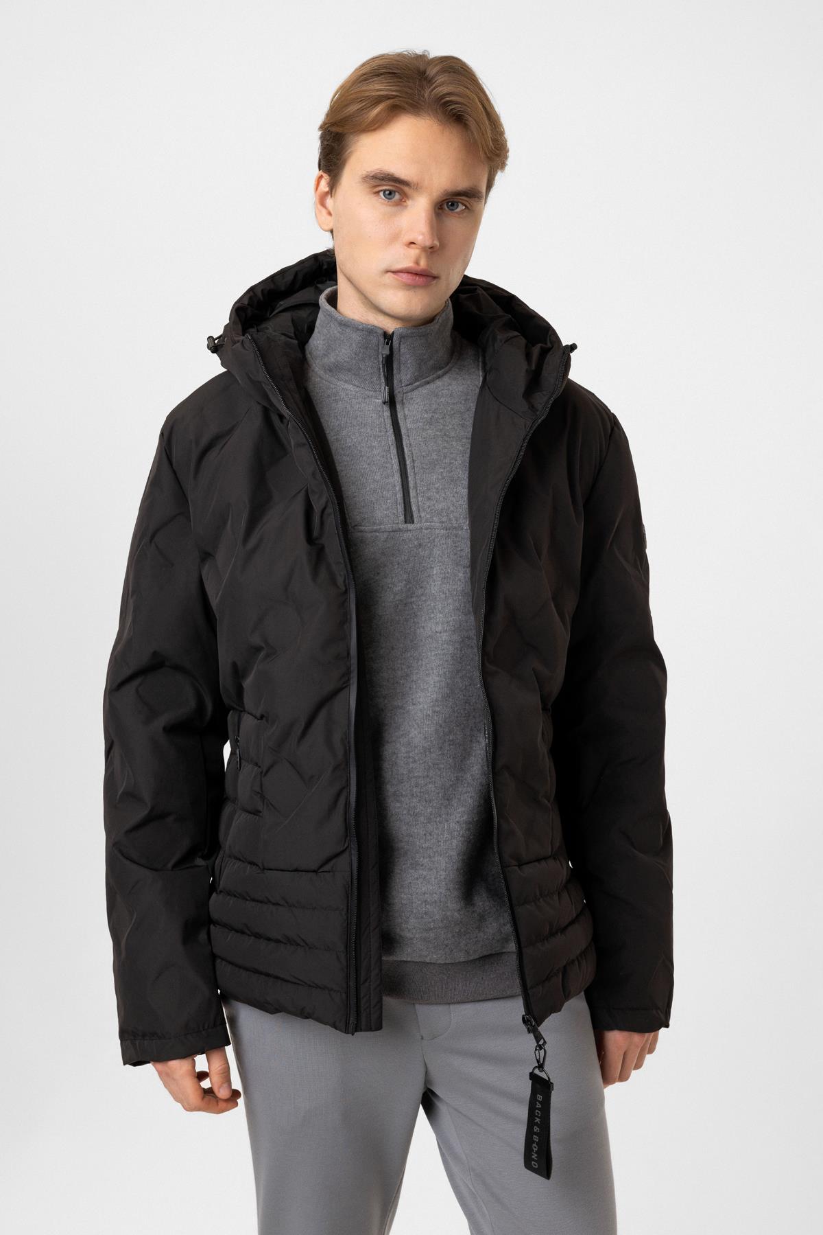 Regular Fit Puffer Kapüşonlu Mont