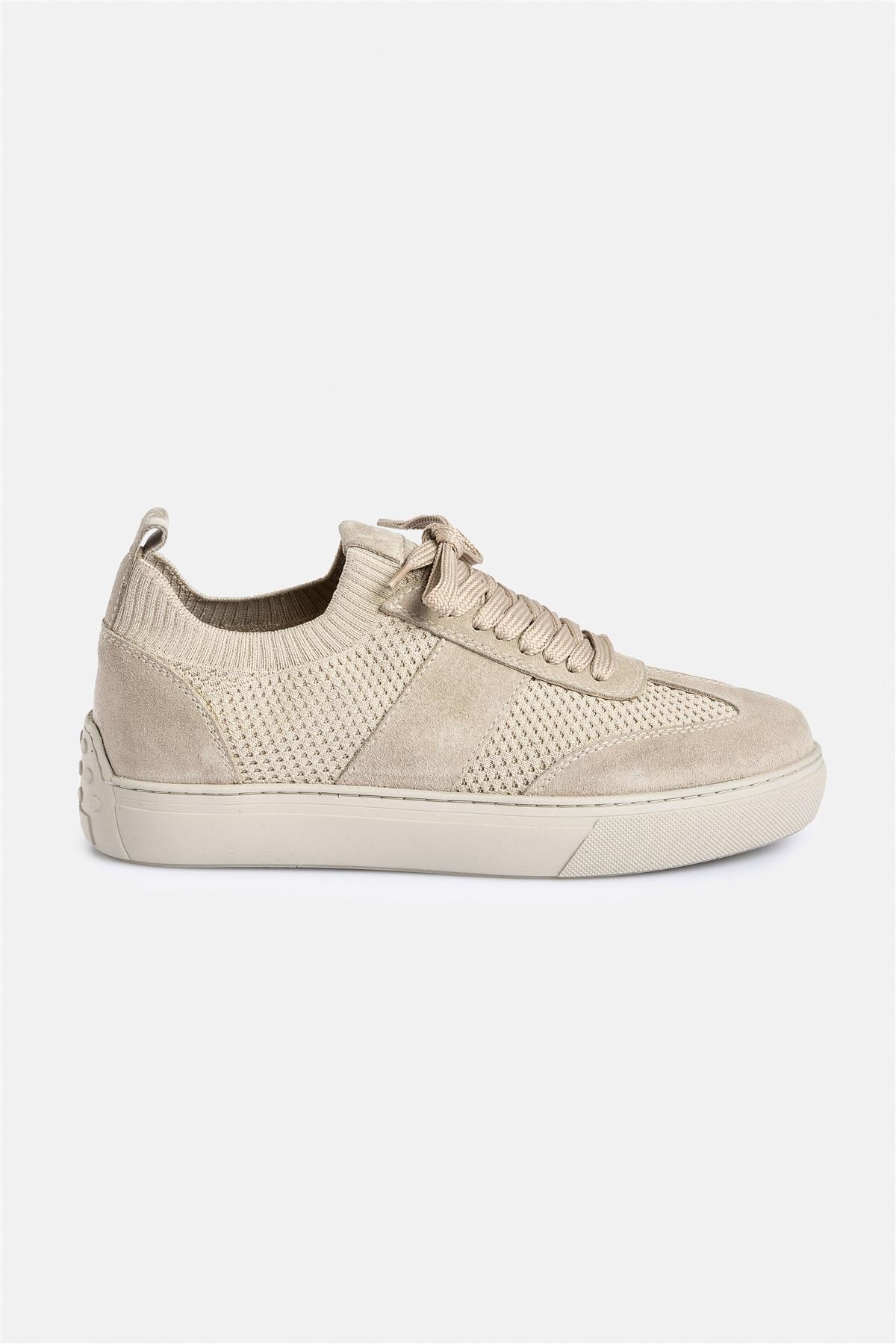 Termo Taban Bej Bağıcıklı Sneaker Ayakkabı