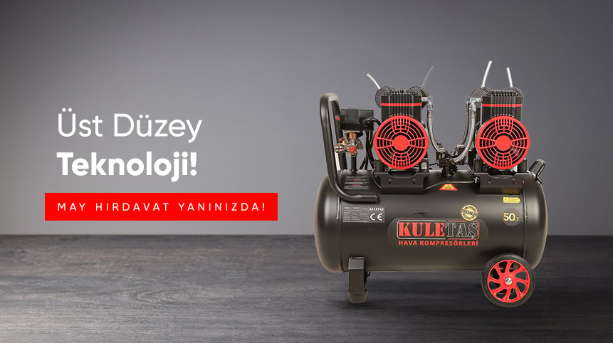 Kuletaş’ın Premium 50 Litre Sessiz Yağsız Hava Kompresörü: Endüstriyel Mükemmellik