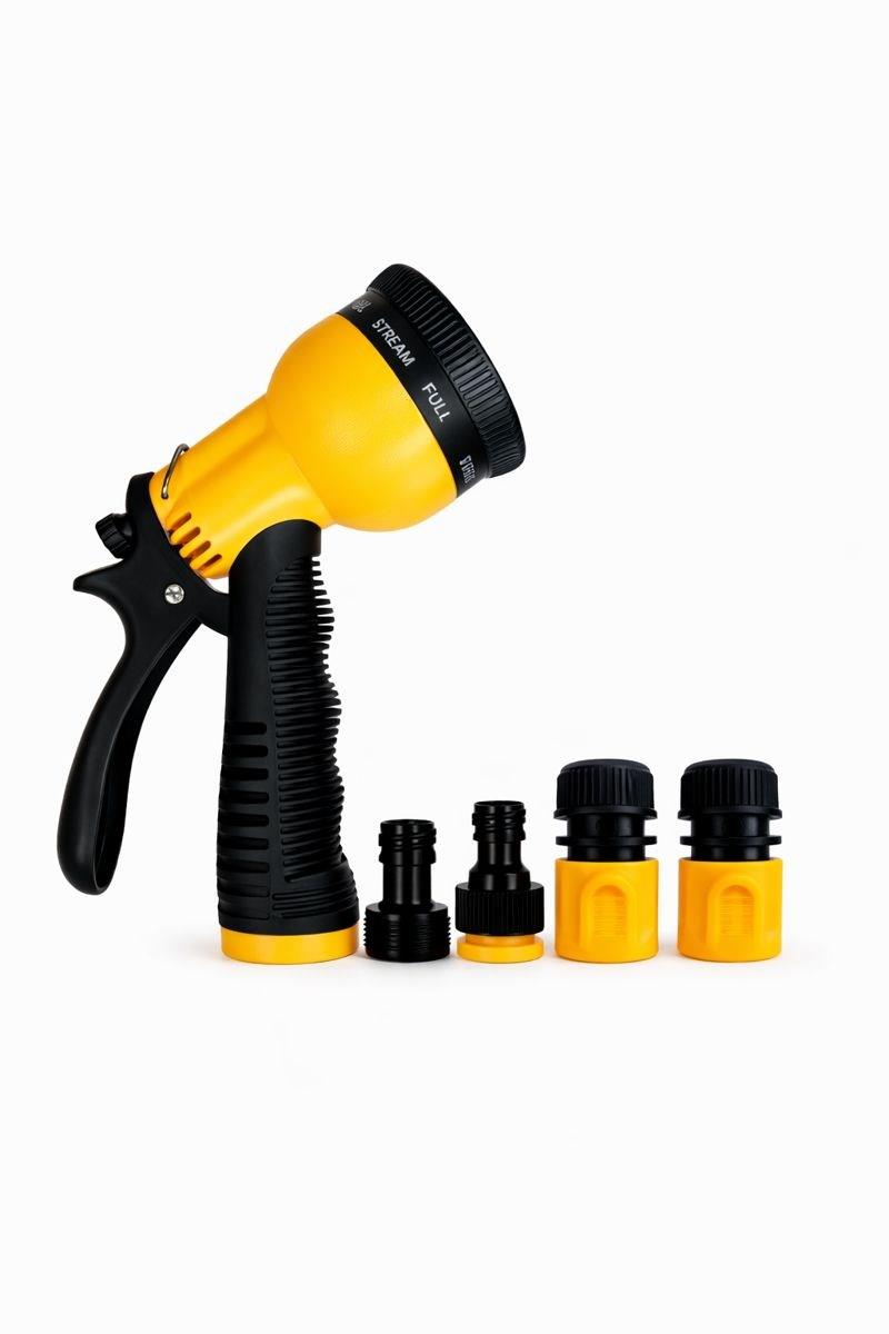 Sulama Tabancası 5’li Set – 8 Fonksiyonlu,  Adaptörlü Bahçe Sulama SetiHobi ÜrünleriCMCCMC5125Sulama Tabancası 5’li Set – 8 Fonksiyonlu,  Adaptörlü Bahçe Sulama Seti
