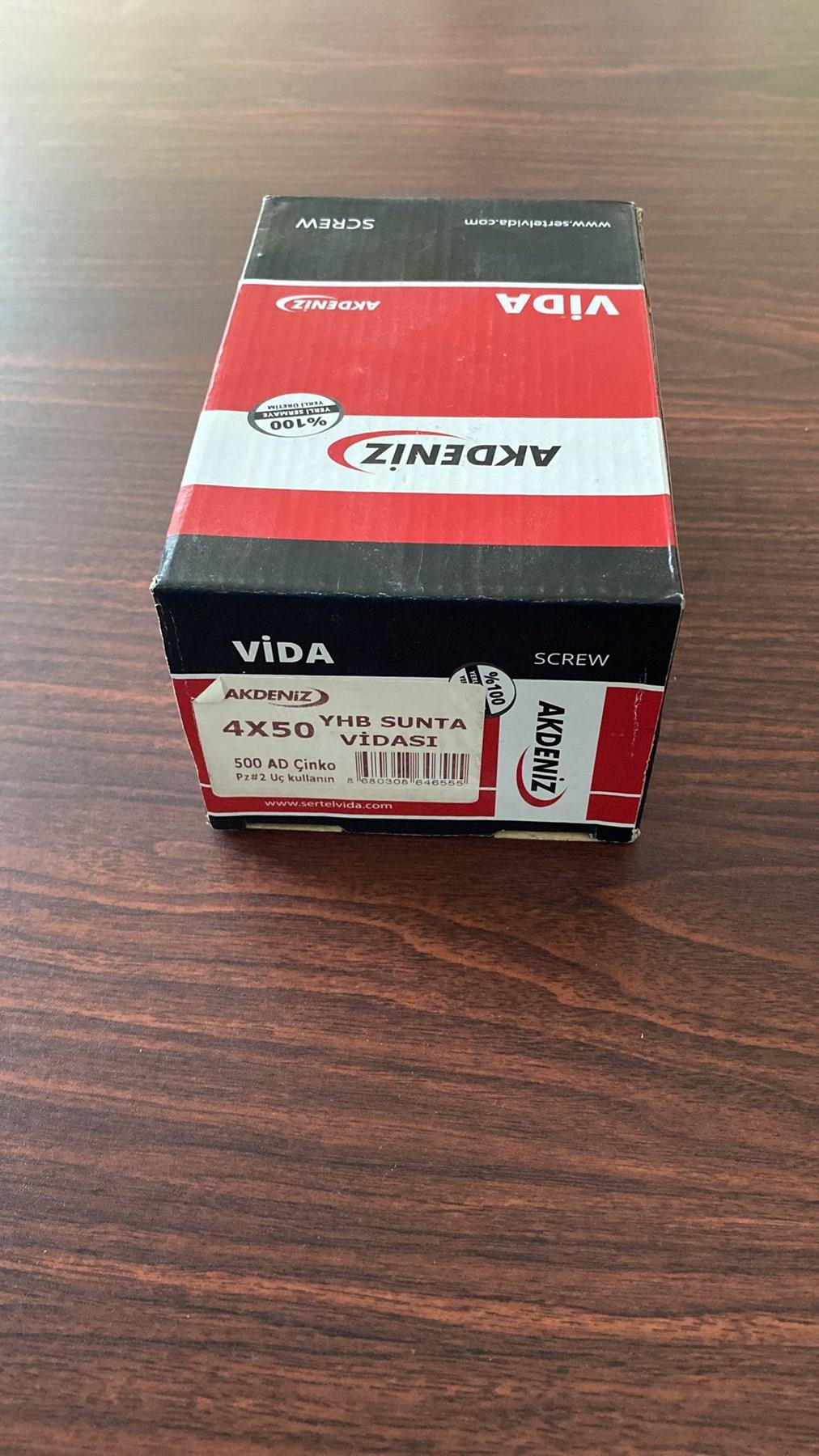 Akdeniz 4 x 50 500 Adet Akdeniz Sunta Vidasısunta vidalarıAKDENİZSUNTA4X50Akdeniz 4 x 50 500 Adet Akdeniz Sunta Vidası