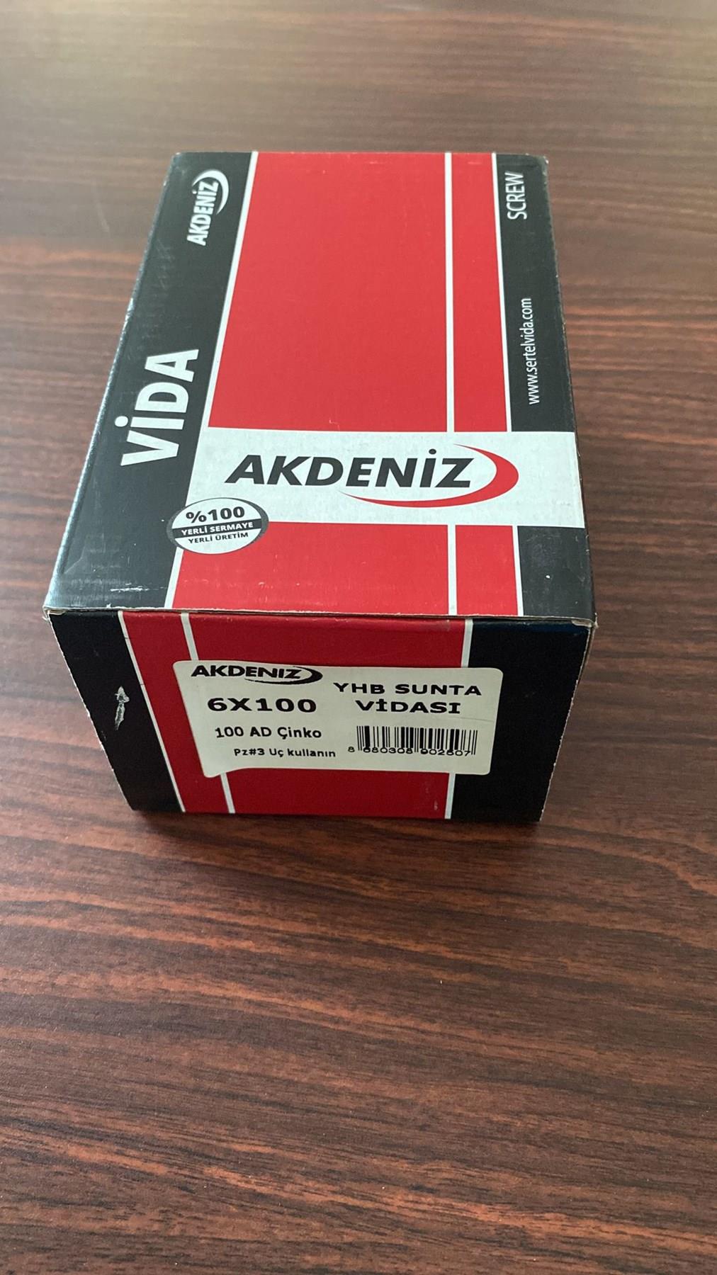 Akdeniz 6 x 100 100 Adet Akdeniz Sunta Vidasısunta vidalarıAKDENİZSUNTA6X100Akdeniz 6 x 100 100 Adet Akdeniz Sunta Vidası