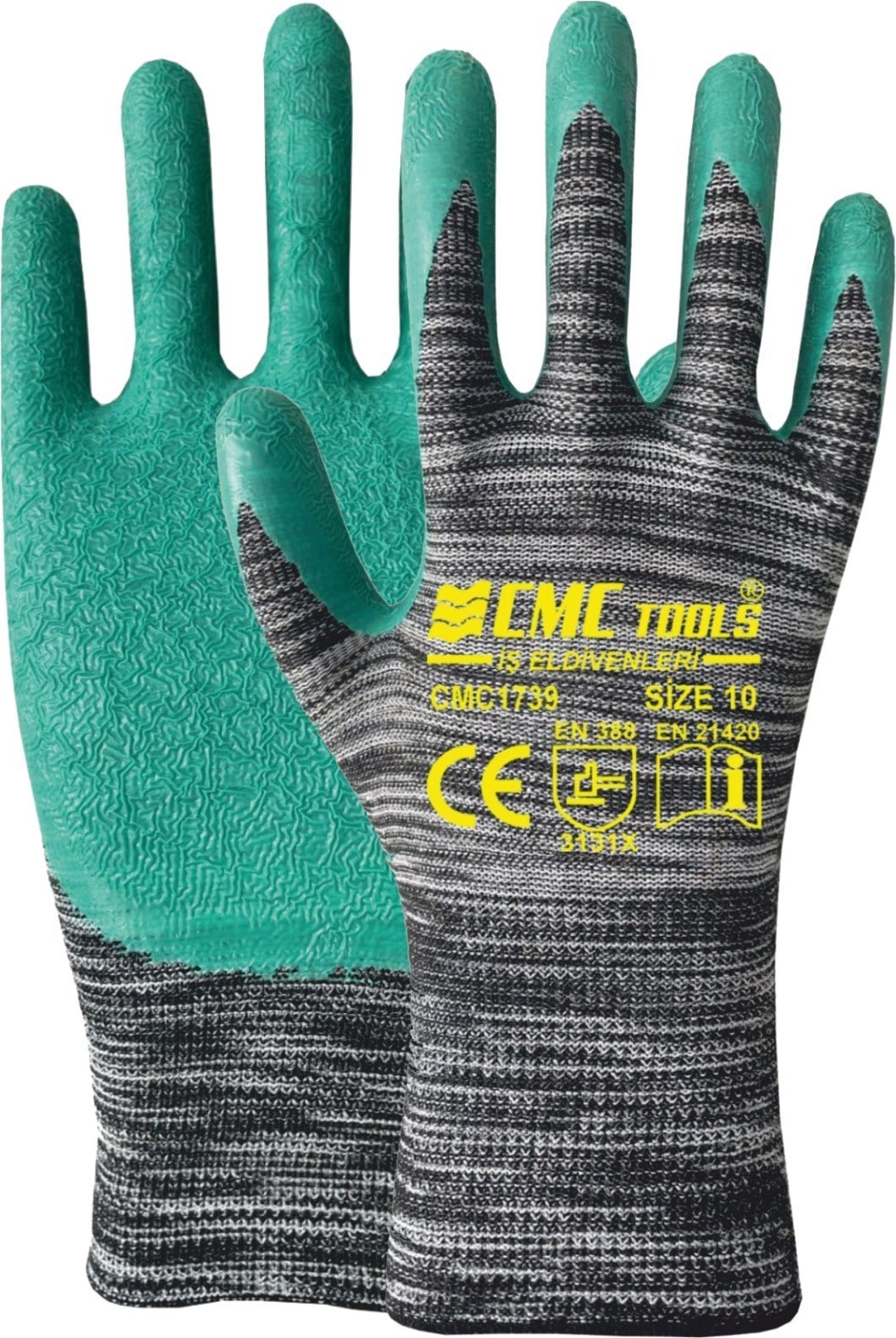 CMC 1739 YEŞİL LATEX ELDİVEN | 12 Adet - 1/2İŞ SAĞLIĞI VE GÜVENLİĞİ EKİPMANLARICMCCMC1739-MAYCMC 1739 YEŞİL LATEX ELDİVEN | 12 Adet - 1/2