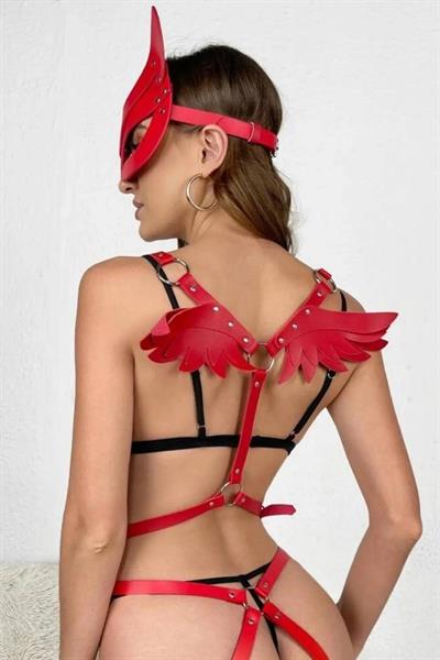 YNT Kırmızı Seksi Harnes Takım GD-2019