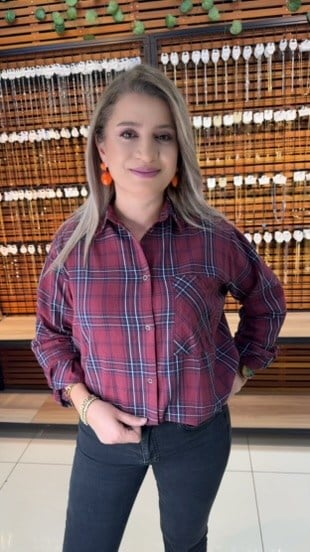 EKOSELİ BORDO GÖMLEK