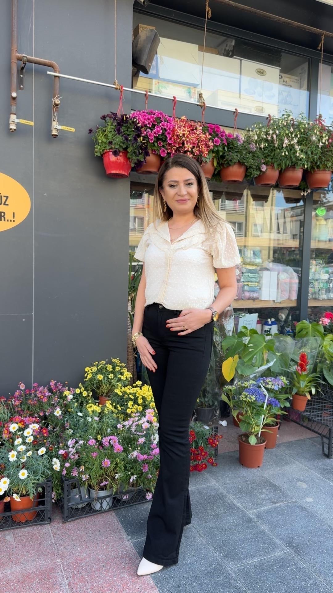 SİYAH YÜKSEK BEL İSPANYOL PAÇA PANTOLON
