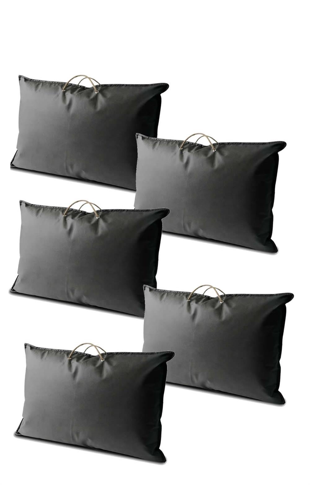 Vedsey Home Organizer5'li Yastık Düzenleyici Hurç Antrasit Siyah 50x70 Cm