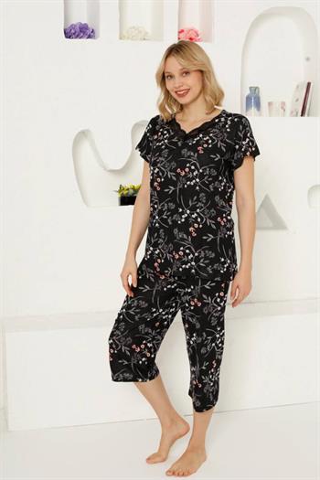 Bahar Dalı Bermuda Bayan Pijama Takımı 2707B