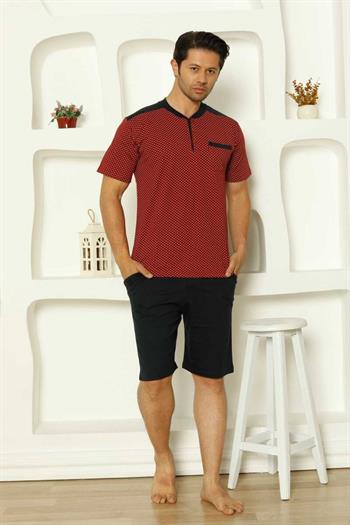 Bordo  Erkek Şort Takımı 1203ŞT